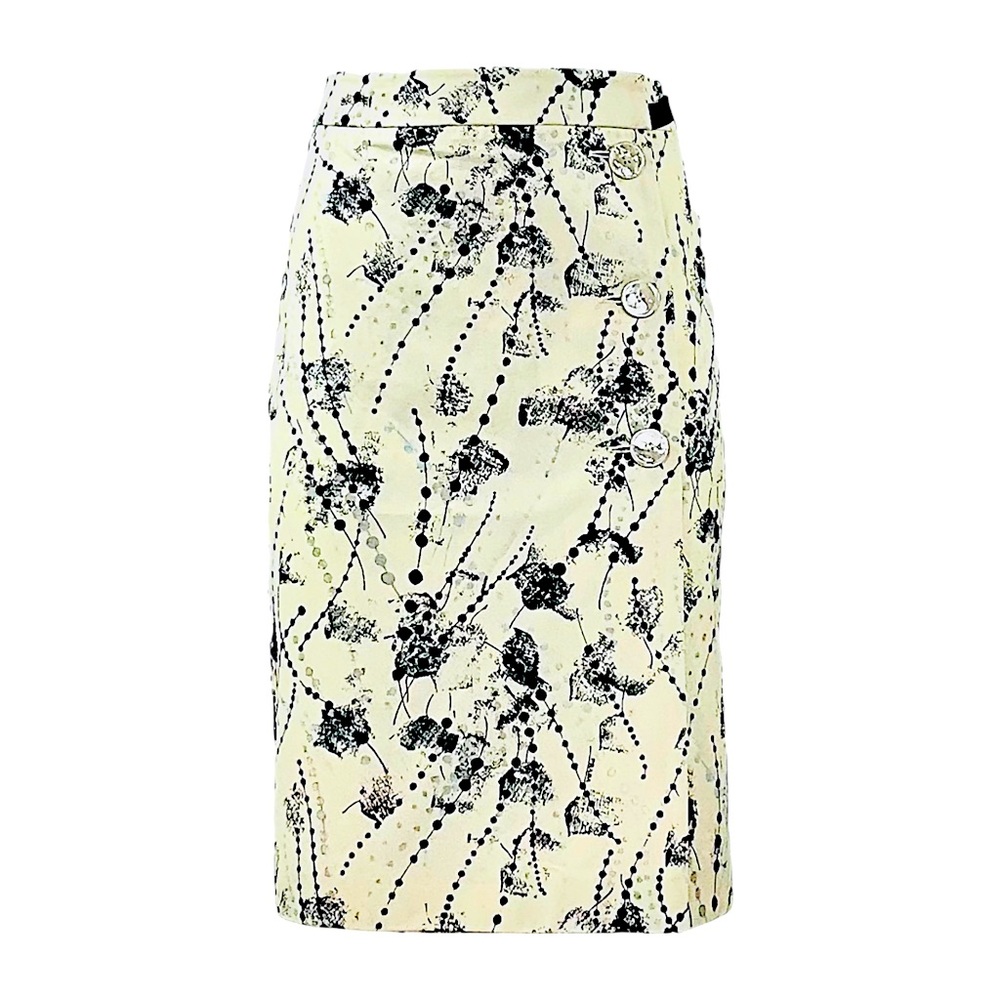 PRADA Print Motif Wrap Skirt